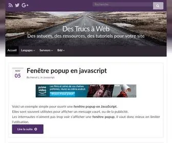 Destrucsaweb.com(Des Trucs à Web) Screenshot