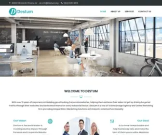 Destum.org(Website Design and Development) Screenshot