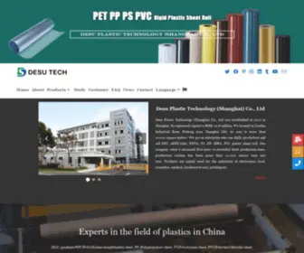Desuplastic.com(Plastic Sheets & Rolls Manufacturer in China) Screenshot