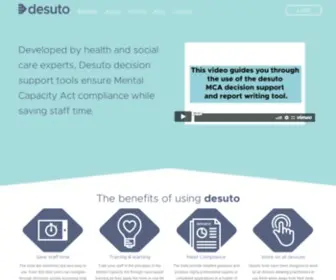Desuto.com(Decision Support Tools) Screenshot