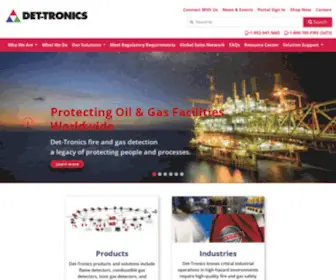 Det-Tronics.com(The Global Leader in Fire and Gas Safety Systems) Screenshot