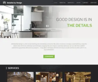 Detailedbydesign.com(A Professional Remodeling and Design Co) Screenshot