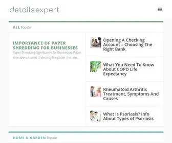 Details.expert(Healthy Living Articles for Your Proactive Lifestyle) Screenshot