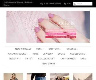 Detailsgetnoticed.com(Details Boutique) Screenshot