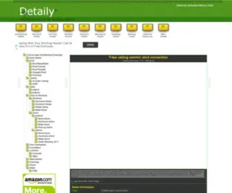 Detaily.com(Architecture, Engineering & Construction (AEC) source for CAD & BIM building details) Screenshot
