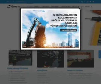 Detammuhendislik.com(Detam Mühendislik) Screenshot