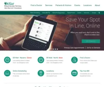 Detar.com(DeTar Healthcare System) Screenshot