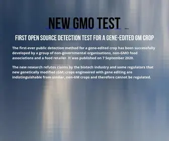 Detect-Gmo.org(Detect GMO) Screenshot