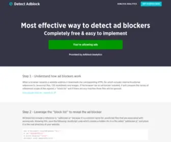 Detectadblock.com(Detect Adblock) Screenshot