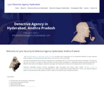 Detectiveagencyhyderabad.com(Top Private Detective Agency in Hyderabad) Screenshot