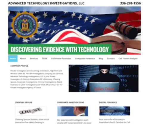 Detectiveati.com(Private Investigator Greensboro NC) Screenshot