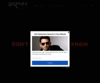 Detectivegomez.com(Gomez Detective Agency) Screenshot