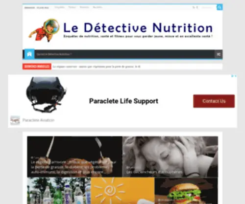 Detectivenutrition.com(Le Detective Nutrition) Screenshot