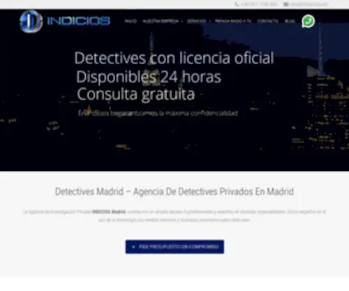 Detectives-Madrid.es(Detectives Privados en Madrid con licencia) Screenshot