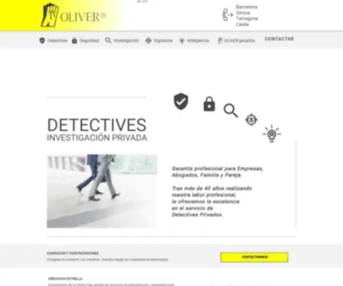 Detectivesoliver.com(Marca registrada desde 1981) Screenshot