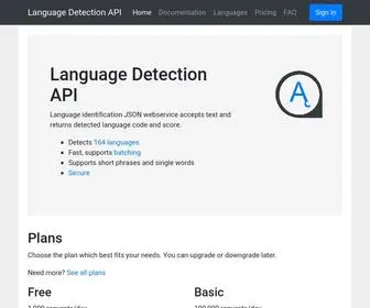 Detectlanguage.com(Language Detection API) Screenshot