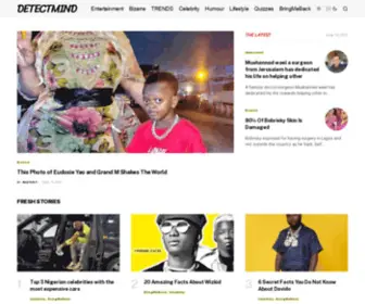 Detectmind.com(Music & Entertainment Website) Screenshot