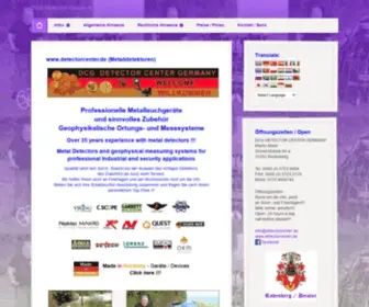 Detectorcenter.de(Metalldetektoren) Screenshot