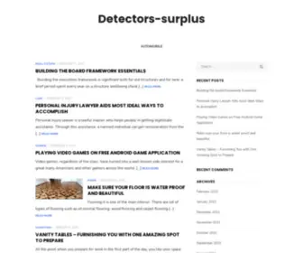 Detectors-Surplus.com(Metal detectors) Screenshot