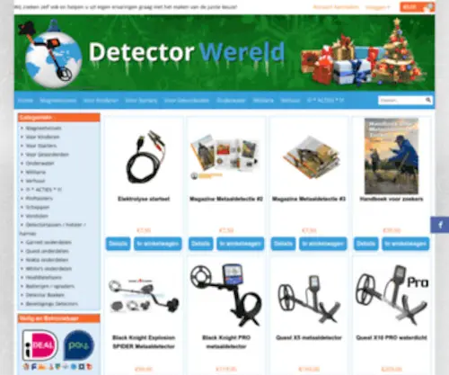 Detectorwereld.nl(Vismagneten en accessoires) Screenshot