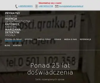 Detektywandala.pl(Biuro Detektywistyczne Andała) Screenshot