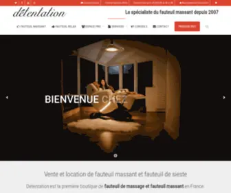 Detentation.com(Spécialiste Fauteuil De Massage Et Relaxation) Screenshot