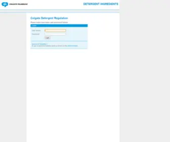 Detergentregulation.com(Detergent Ingredients Admin Interface) Screenshot
