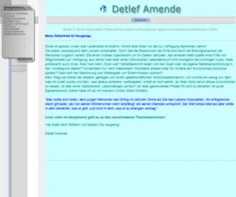 Detlefamende.de(Detlef Amende) Screenshot