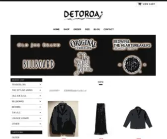 Detoroa.com(TOPページ) Screenshot