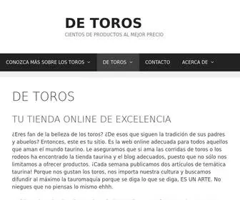 Detoros.com.es(Tienda taurina) Screenshot