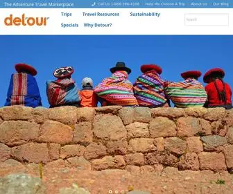 Detourdestinations.com(Sustainable Adventure Travel) Screenshot