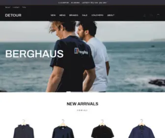 Detourmenswear.com(Designer Menswear) Screenshot