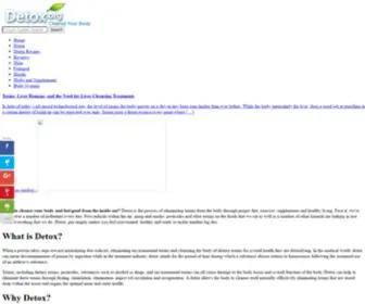 Detox.org(Diets, Cleanses & Recipes for Healthy Living) Screenshot