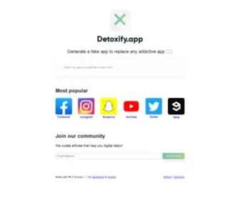 Detoxify.app(Digital detox made easy) Screenshot