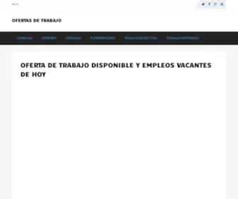 Detrabajo.net(OFERTA DE TRABAJO DISPONIBLE Y EMPLEOS VACANTES DE HOY) Screenshot