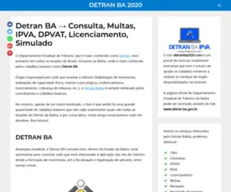 Detranba2020.com(Detran) Screenshot