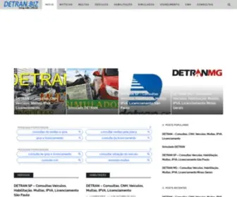 Detran.biz(Consultas, cnh, veículos, multas, licenciamento, ipva, dpvat, emplacamento, simulado detran, serviços) Screenshot