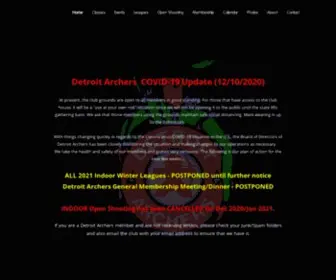 Detroitarchers.com(Detroit archers) Screenshot