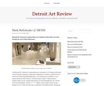 Detroitartreview.com(Critical art reviews of Detroit galleries and museums weekly) Screenshot