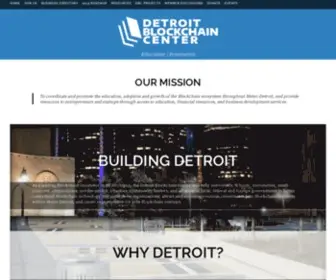 Detroitblockchaincenter.org(Education) Screenshot