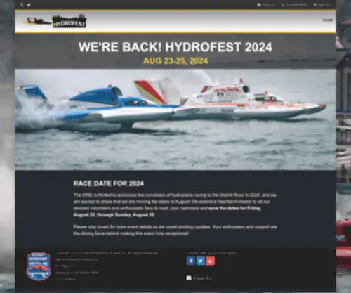 Detroitboatraces.com Screenshot