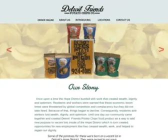 Detroitchips.com(Detroit Friends Potato Chips) Screenshot