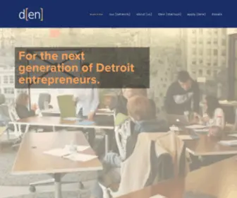 Detroitden.com(Detroit Entrepreneurship Network) Screenshot