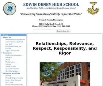 Detroitdenby.org(Edwin Denby High School) Screenshot