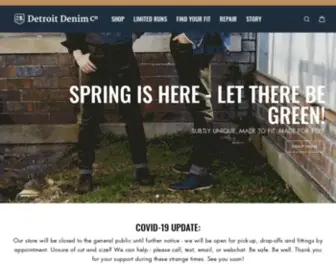 Detroitdenim.com(Handmade Denim Jeans) Screenshot