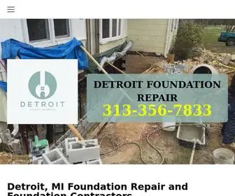 Detroitfoundationrepairco.com(Foundation Repair) Screenshot