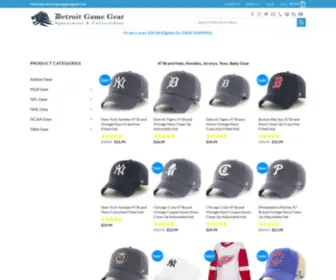 Detroitgamegear.com(47 Brand Hats) Screenshot