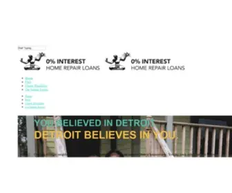 Detroithomeloans.org(Detroit 0% Interest Home Repair Loans) Screenshot