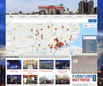 Detroithotspots.com(Detroit Hot Spots) Screenshot