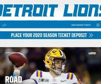 Detroitlions.com(Detroit Lions Home) Screenshot